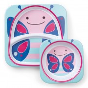 SKIP HOP maitinimo rinkinys Zoo Melamine Butterfly